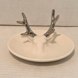 Deer Head With Antlers Trinket Dish